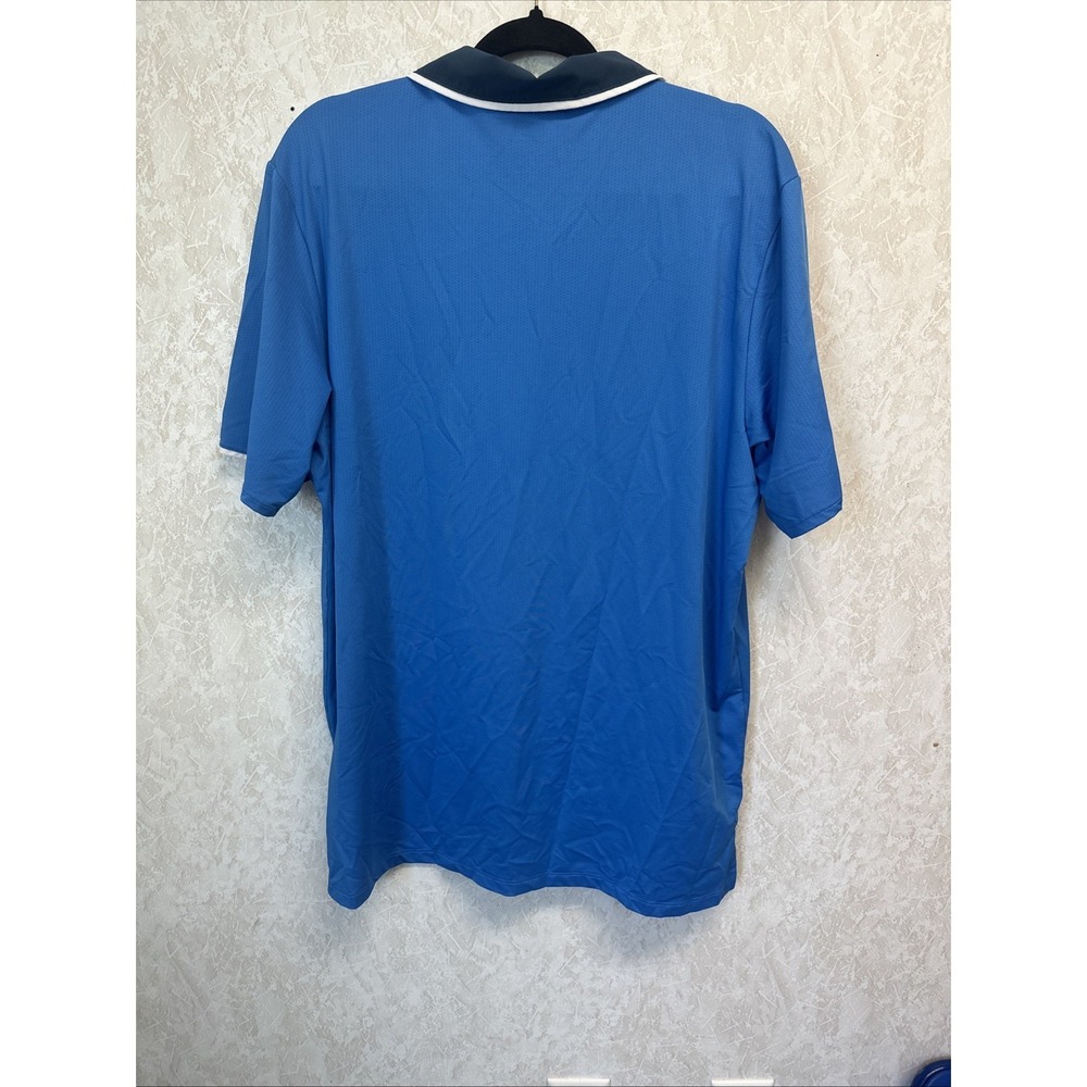 Adidas Golf ClimaCool Blue Polo Size Large PGA Tour - Picture 3 of 8